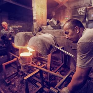 Thermal processing in an industrial workshop